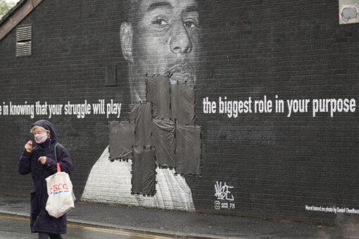 Marcus Rashford mural defaced, players racially abused after England Euro 2020 defeat
