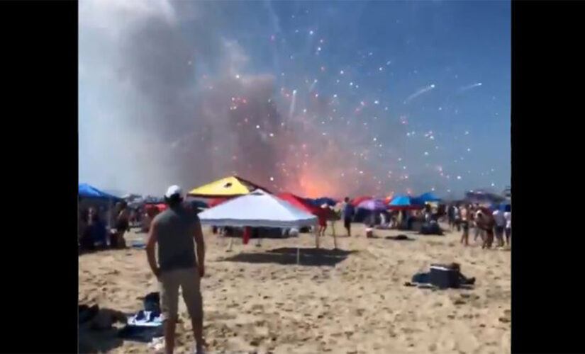 Video captures Ocean City, Maryland fireworks detonating in truck near boardwalk