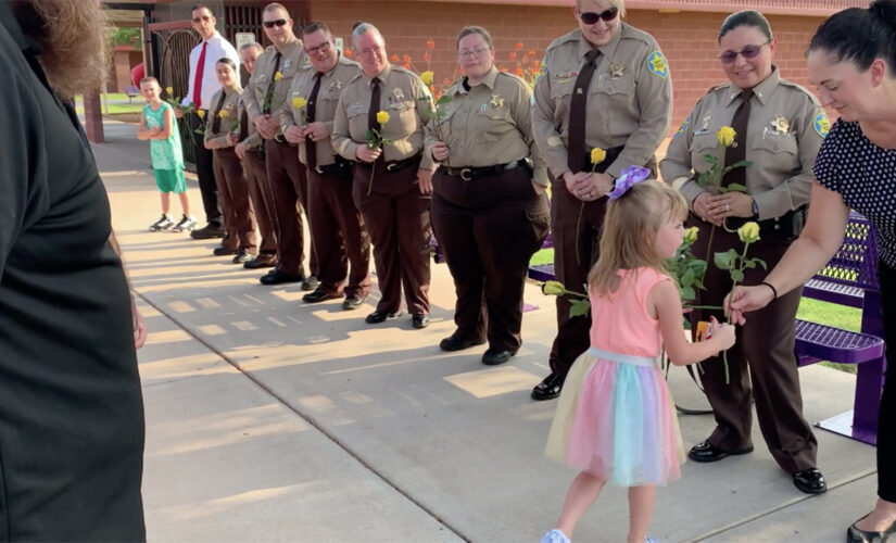 Arizona deputies escort late officer’s daughter to first day of school