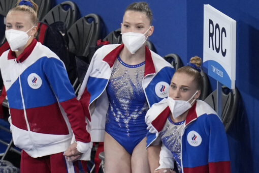 With Simone Biles out, Russians take Olympic gold over US in gymnastics team final