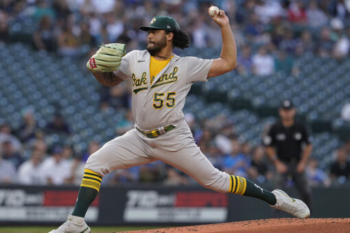 Sean Manaea fans career-best 13, Oakland tops Seattle 4-1