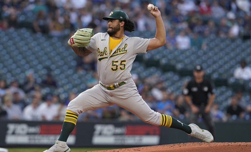 Sean Manaea fans career-best 13, Oakland tops Seattle 4-1