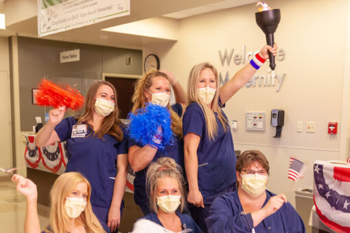 Nurses crochet sweet Olympics gear for babies born amid Tokyo games