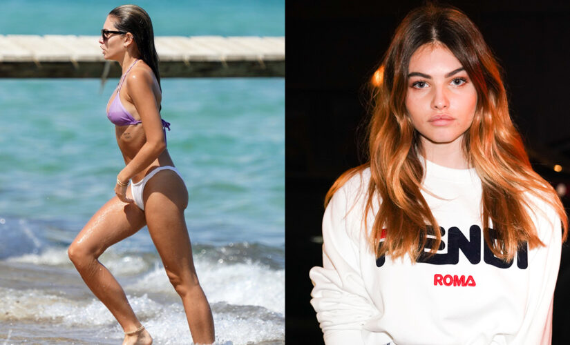 ‘World’s Most Beautiful Girl’ Thylane Blondeau stuns in a bikini on the beach