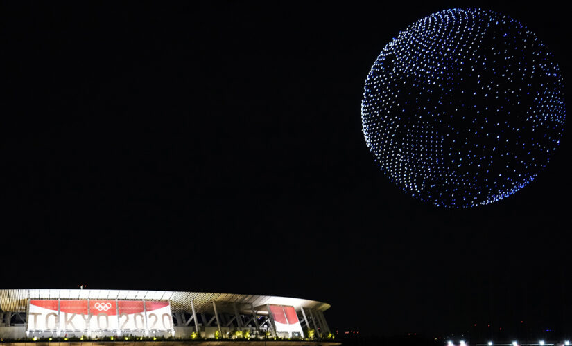 Tokyo Olympics opening ceremony sees drones form rotating Earth over stadium