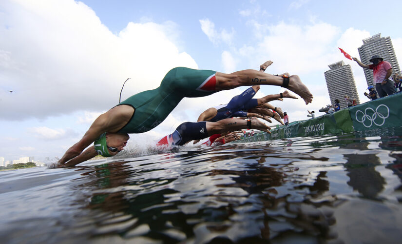 Olympic triathletes react to bizarre boat incident in event’s first leg