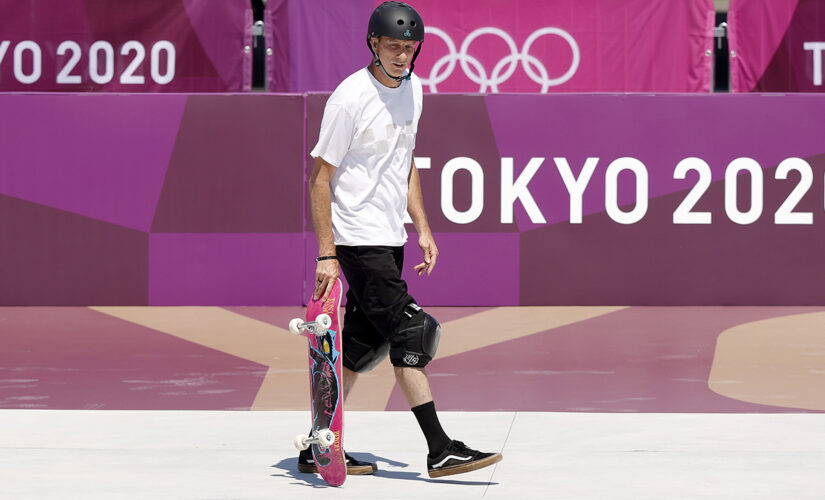 Tony Hawk drops in on Olympic skateboarding course: ‘I’m here for it’