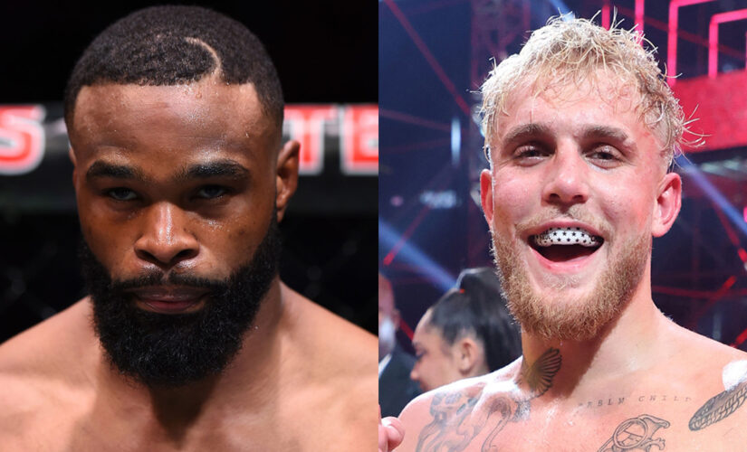 Tyron Woodley training with Floyd Mayweather for Jake Paul fight