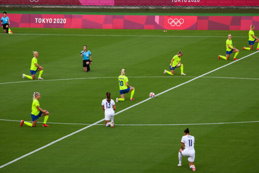 US women’s soccer team, other squads kneel in protest before Olympics matches