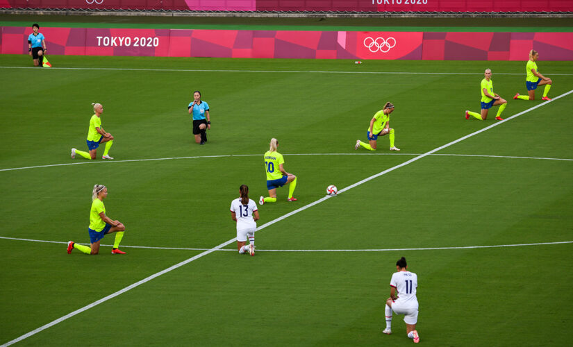 US women’s soccer team, other squads kneel in protest before Olympics matches