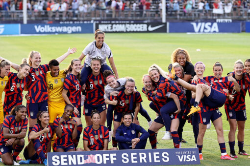 US Soccer denies women’s team disrespected WWII veteran before send-off match