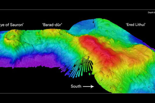 Recently-discovered underwater volcano named for this popular franchise