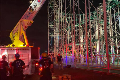 Teens trapped atop roller coaster for 2 hours rescued by firefighters