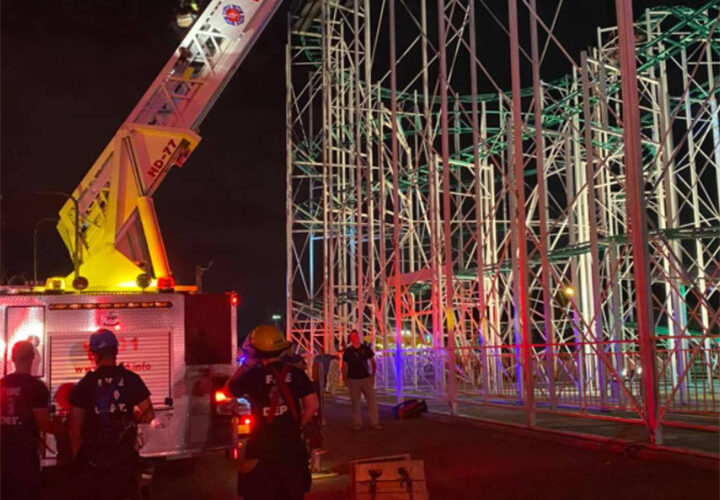 Teens trapped atop roller coaster for 2 hours rescued by firefighters