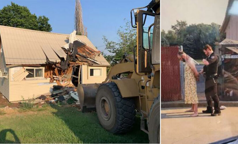 Washington man in yellow dress steals school bus, rams front-end loader into estranged wife’s home: deputies