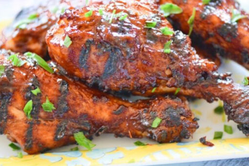 Barbecue chicken drumsticks smothered in chipotle-beer barbecue sauce for July 4: Recipe
