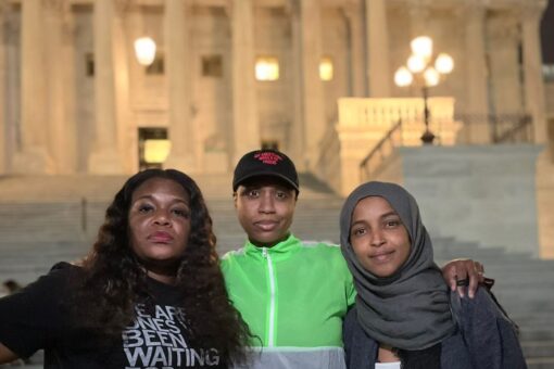 Cori Bush spends night protesting outside US Capitol, gets support from Squad allies Omar, Pressley