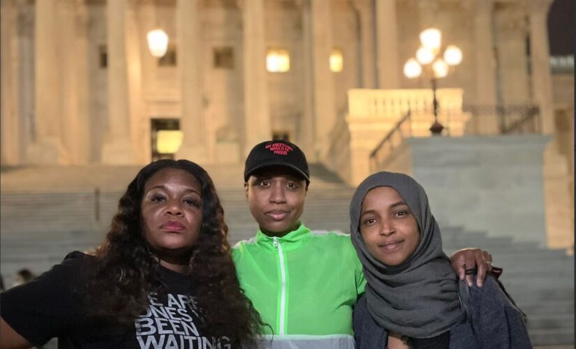 Cori Bush spends night protesting outside US Capitol, gets support from Squad allies Omar, Pressley