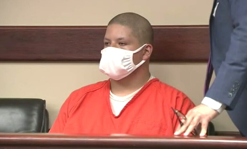 Dad restrained as he confronts suspect in fatal shooting daughter in movie theater: ‘Look at me!’