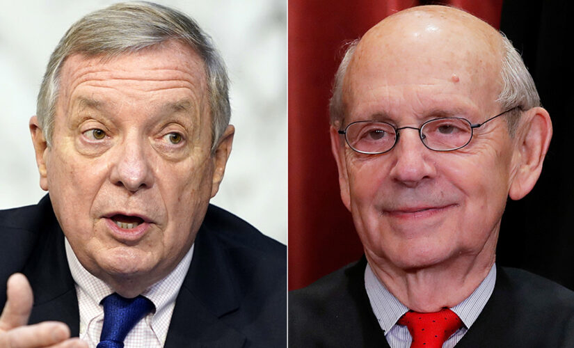 Durbin says he won’t ‘join that chorus’ of Dems calling for Breyer to step down: ‘I admire him greatly’