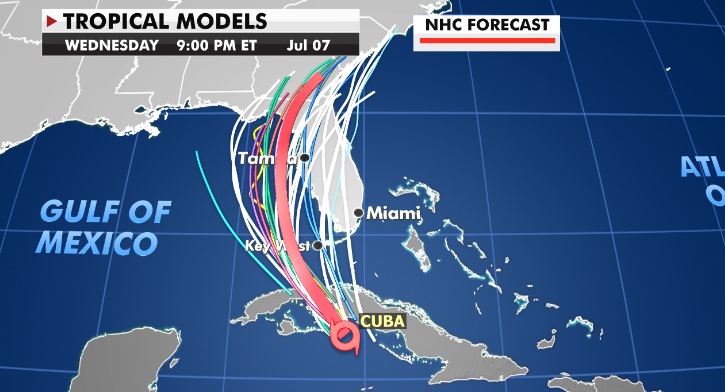 Elsa latest: Tropical storm heads towards Florida Keys after thrashing Cuba, Caribbean