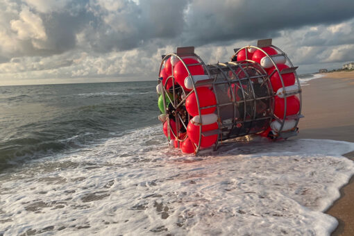 Florida man in bubble-like vessel washes up on beach, sheriff says