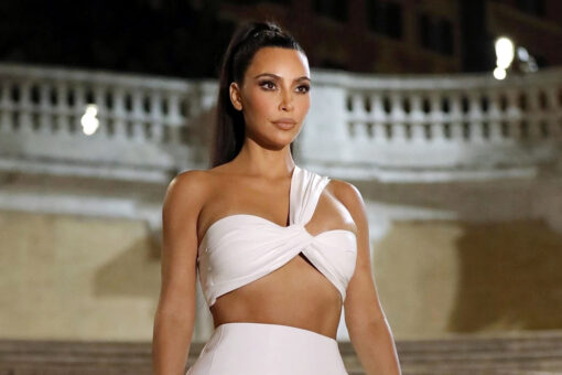 Kim Kardashian wows in revealing white dress on Spanish Steps after facing flack for sexy getup at Vatican