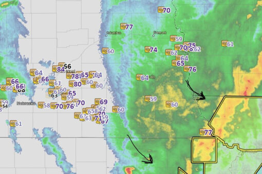 Omaha-area storm downs trees, flips plane, leaves thousands without power
