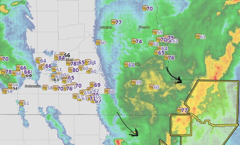Omaha-area storm downs trees, flips plane, leaves thousands without power