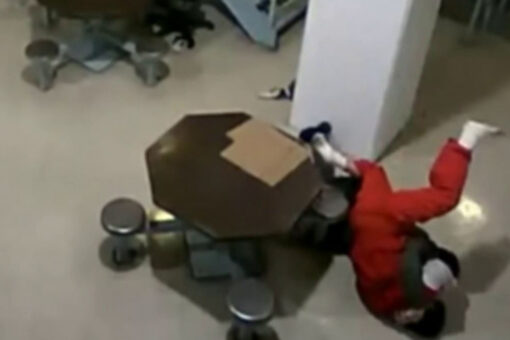 Shocking video allegedly shows accused Parkland school shooter attack jail officer