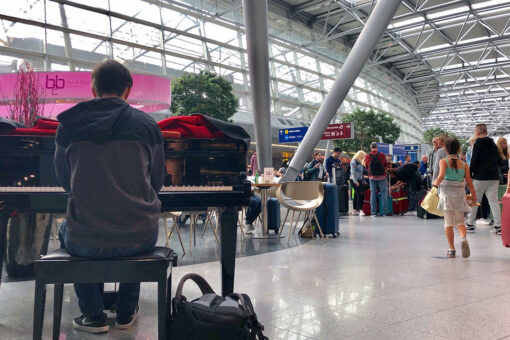 Airport pianist gets over $70k in tips after stranger posts video of him playing