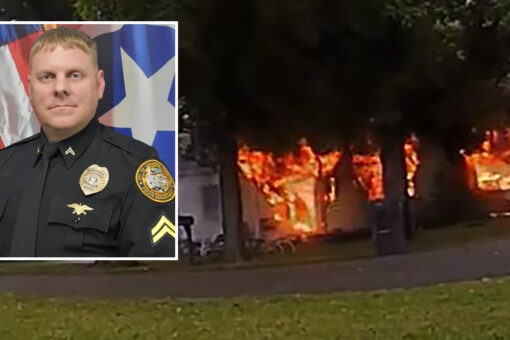 Cop runs into explosive house fire to rescue disabled woman, bodycam video shows