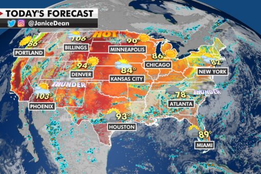 Flash flooding possible for Southeast, Southern Plains; heat wave continues in Northwest