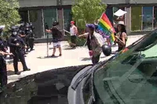 Los Angeles spa protest turns violent after alleged transgender exposure incident
