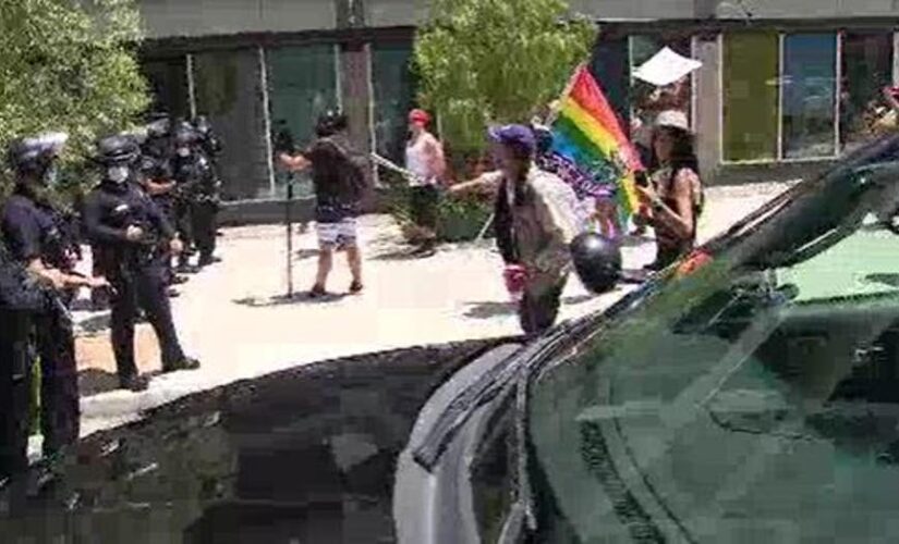 Los Angeles spa protest turns violent after alleged transgender exposure incident