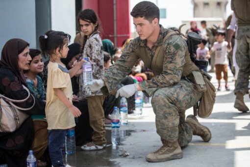 Infants, children being rescued in Afghanistan seen in gripping photos