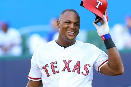 Adrian Beltre going into Rangers Hall of Fame with PA man Morgan