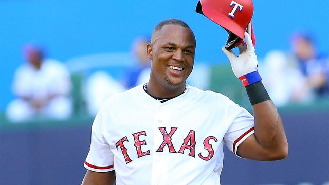 Adrian Beltre going into Rangers Hall of Fame with PA man Morgan