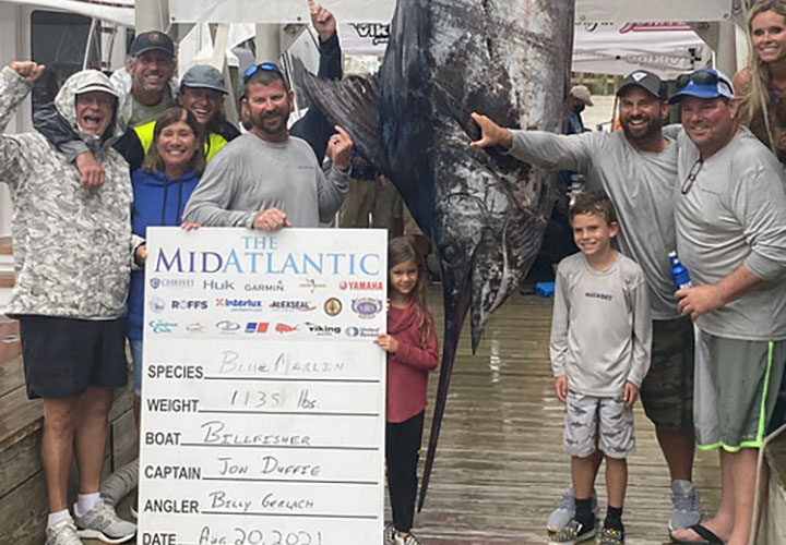 Florida man’s 1,135-pound blue marlin catch breaks fishing record in Maryland