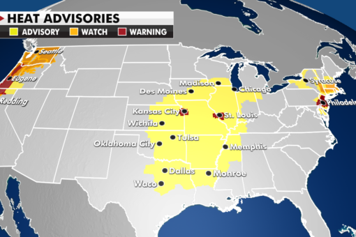 Heat warnings and advisories in effect across the US
