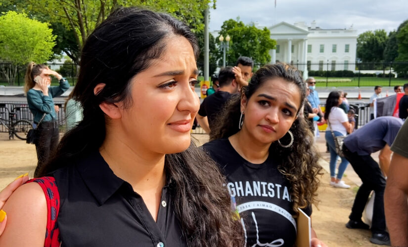 Afghan Americans rally outside White House, blame Biden for debacle
