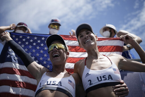 US women Ross, Klineman win beach volleyball gold at Olympics, defeating Australia