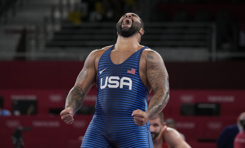 USA’s Steveson scores late to win wrestling gold