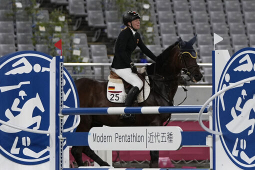 German coach booted from Olympics after punching horse during women’s pentathlon