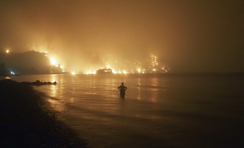 Fires rampage through forests in Greece; thousands evacuated