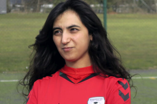 Afghanistan’s female footballers make tearful calls for help