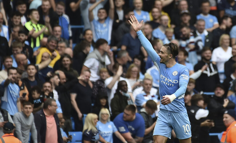 Grealish nets 1st goal for 5-star City, Liverpool wins again