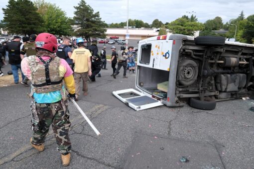 Journalist covering Portland clashes says she was attacked by alleged Antifa protesters