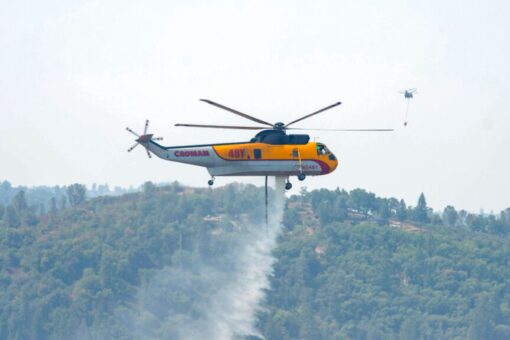 Firefighters work to keep California fire from Lake Tahoe