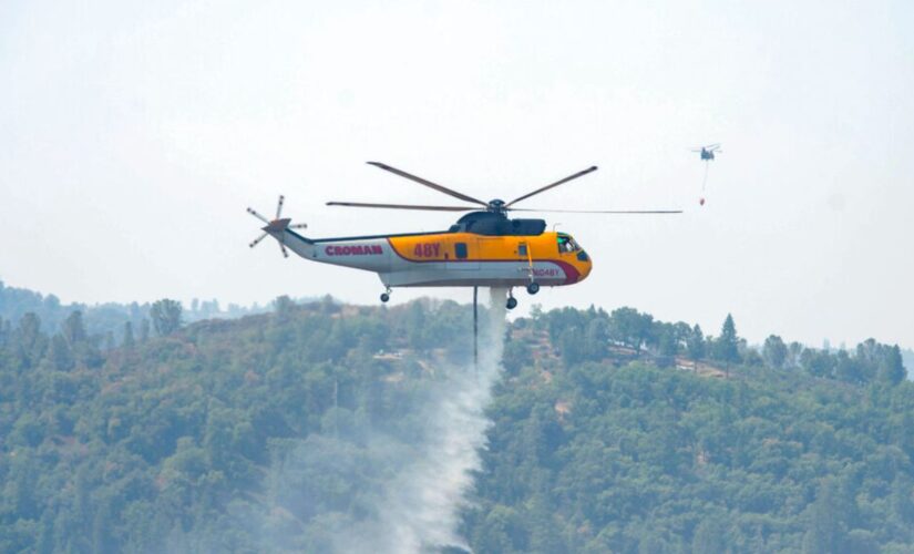 Firefighters work to keep California fire from Lake Tahoe